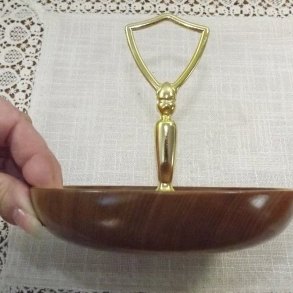 Vintage Hand Crafted Myrtlewood Trinket Dish - Picture 3 of 6